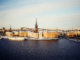 Stadtbild Stockholm im Winter